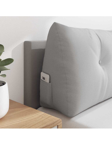 Cuscino per Schiena Grigio Nuvola 100 x 24 x 50 cm Tessuto