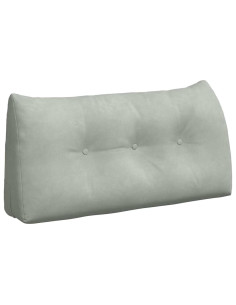 Cuscino per Schiena Grigio chiaro 100 x 24 x 50 cm Velluto 2