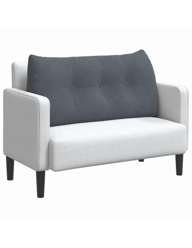 Cuscino per Schiena Grigio scuro 100 x 24 x 50 cm Velluto