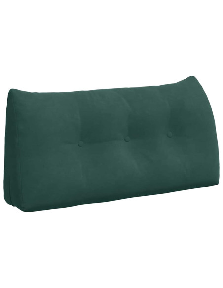 Cuscino per Schiena Verde Scuro 100 x 24 x 50 cm Velluto