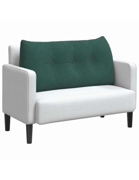 Cuscino per Schiena Verde Scuro 100 x 24 x 50 cm Velluto