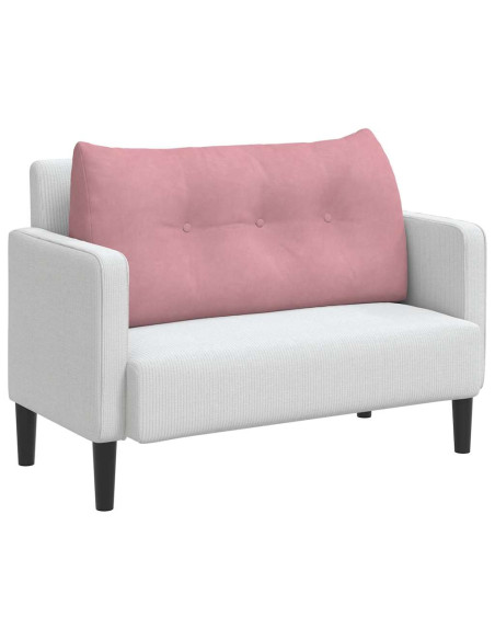 Cuscino per Schiena Rosa 100 x 24 x 50 cm Velluto