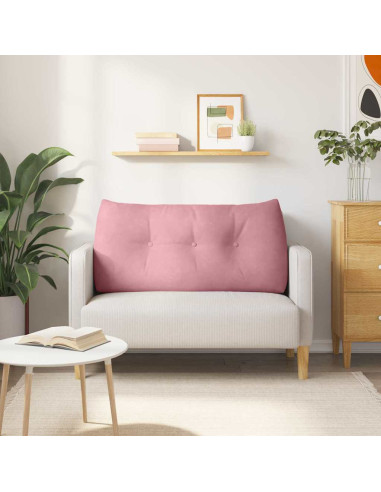 Cuscino per Schiena Rosa 100 x 24 x 50 cm Velluto