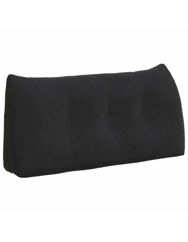 Cuscino per Schiena Nero 100 x 24 x 50 cm Velluto