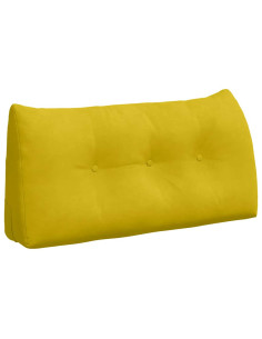 Cuscino per Schiena Giallo 100 x 24 x 50 cm Velluto 2