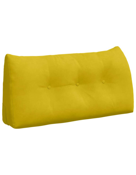Cuscino per Schiena Giallo 100 x 24 x 50 cm Velluto