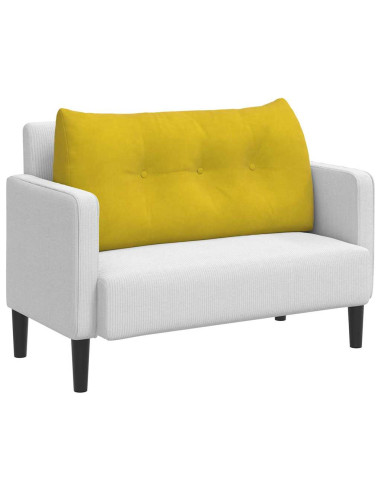 Cuscino per Schiena Giallo 100 x 24 x 50 cm Velluto
