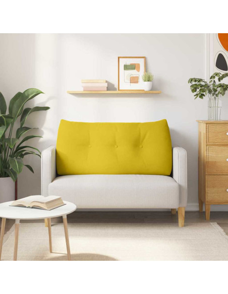 Cuscino per Schiena Giallo 100 x 24 x 50 cm Velluto