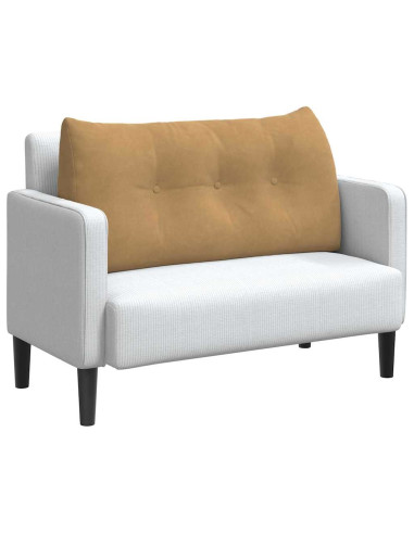 Cuscino per Schiena Marrone 100 x 24 x 50 cm Velluto