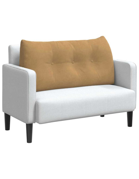 Cuscino per Schiena Marrone 100 x 24 x 50 cm Velluto