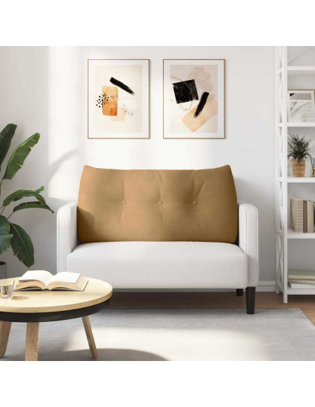 Cuscino per Schiena Marrone 100 x 24 x 50 cm Velluto