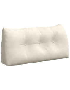 Cuscino per Schiena Crema 100 x 24 x 50 cm Velluto 2