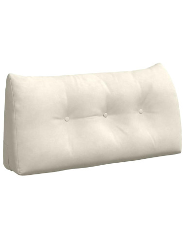 Cuscino per Schiena Crema 100 x 24 x 50 cm Velluto