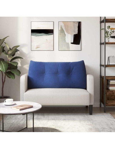 Cuscino per Schiena Blu Polizia 100 x 24 x 50 cm Velluto