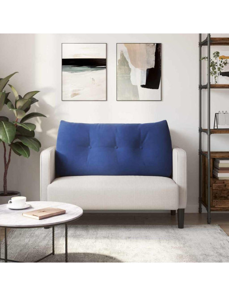 Cuscino per Schiena Blu Polizia 100 x 24 x 50 cm Velluto