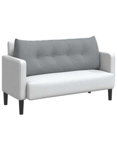 Cuscino per Schiena Grigio chiaro 120 x 24 x 50 cm Tessuto