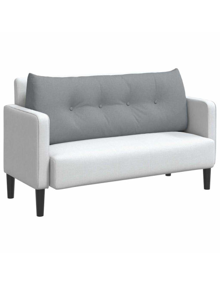 Cuscino per Schiena Grigio chiaro 120 x 24 x 50 cm Tessuto