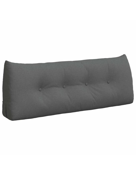 Cuscino per Schiena Grigio scuro 120 x 24 x 50 cm Tessuto