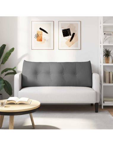 Cuscino per Schiena Grigio scuro 120 x 24 x 50 cm Tessuto