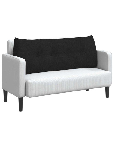 Cuscino per Schiena Nero 120 x 24 x 50 cm Tessuto