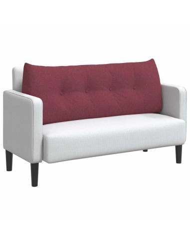 Cuscino per Schiena Rosso Vino 120 x 24 x 50 cm Tessuto