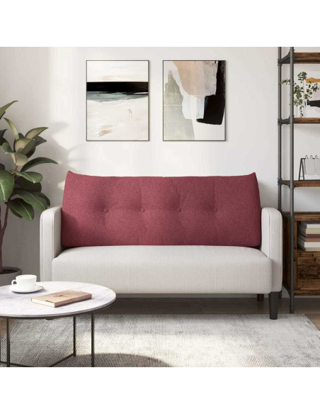 Cuscino per Schiena Rosso Vino 120 x 24 x 50 cm Tessuto