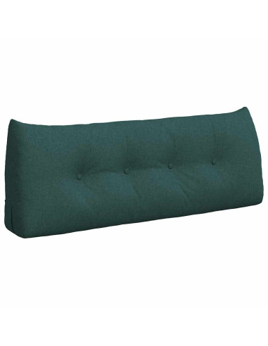 Cuscino per Schiena Verde Scuro 120 x 24 x 50 cm Tessuto