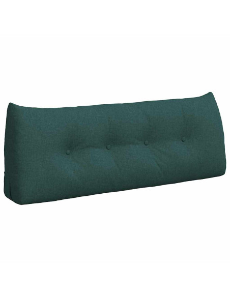 Cuscino per Schiena Verde Scuro 120 x 24 x 50 cm Tessuto