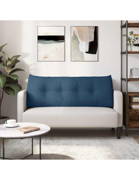 Cuscino per Schiena Blu 120 x 24 x 50 cm Tessuto