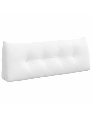 Cuscino per Schiena Bianco 120 x 24 x 50 cm Tessuto