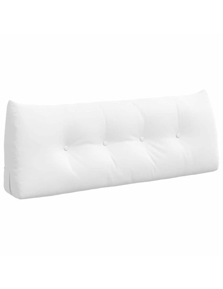 Cuscino per Schiena Bianco 120 x 24 x 50 cm Tessuto