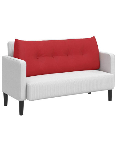 Cuscino per Schiena Rosso 120 x 24 x 50 cm Tessuto
