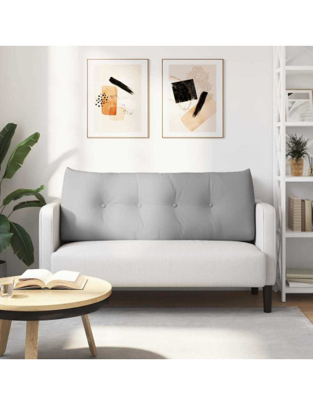 Cuscino per Schiena Grigio Nuvola 120 x 24 x 50 cm Tessuto