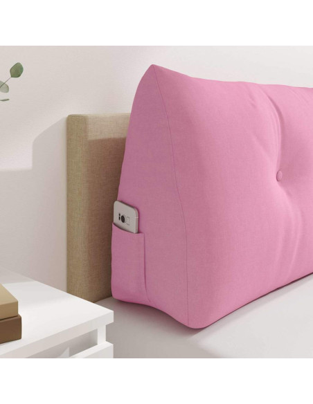 Cuscino per Schiena Rosa 120 x 24 x 50 cm Tessuto