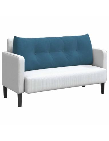 Cuscino per Schiena Blu 120 x 24 x 50 cm Velluto