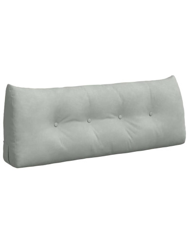Cuscino per Schiena Grigio chiaro 120 x 24 x 50 cm Velluto