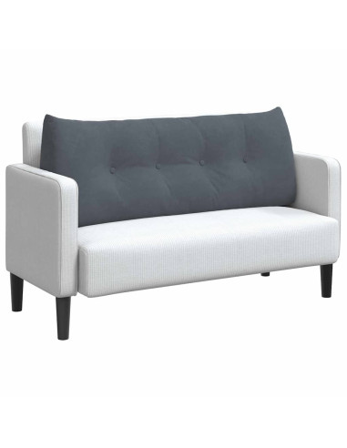 Cuscino per Schiena Grigio scuro 120 x 24 x 50 cm Velluto