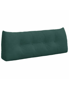 Cuscino per Schiena Verde Scuro 120 x 24 x 50 cm Velluto 2