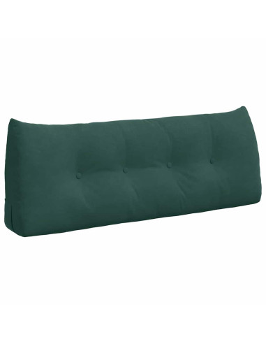 Cuscino per Schiena Verde Scuro 120 x 24 x 50 cm Velluto