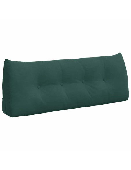 Cuscino per Schiena Verde Scuro 120 x 24 x 50 cm Velluto