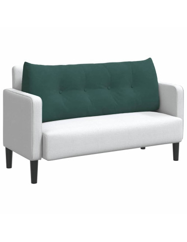 Cuscino per Schiena Verde Scuro 120 x 24 x 50 cm Velluto