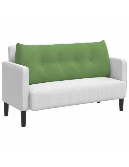 Cuscino per Schiena Verde chiaro 120 x 24 x 50 cm Velluto