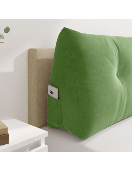 Cuscino per Schiena Verde chiaro 120 x 24 x 50 cm Velluto