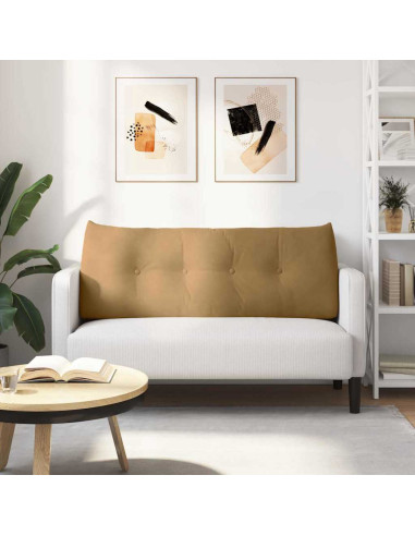 Cuscino per Schiena Marrone 120 x 24 x 50 cm Velluto