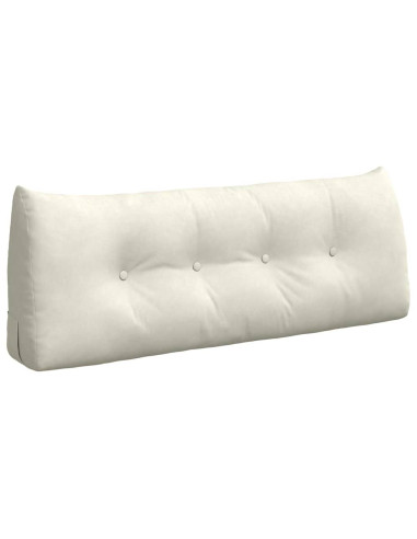 Cuscino per Schiena Crema 120 x 24 x 50 cm Velluto