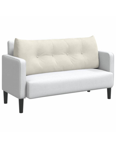 Cuscino per Schiena Crema 120 x 24 x 50 cm Velluto