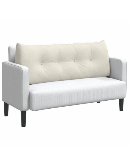 Cuscino per Schiena Crema 120 x 24 x 50 cm Velluto