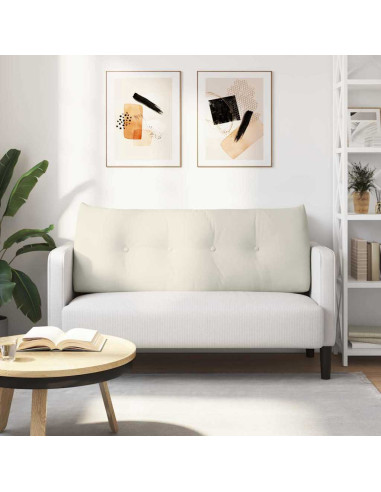 Cuscino per Schiena Crema 120 x 24 x 50 cm Velluto