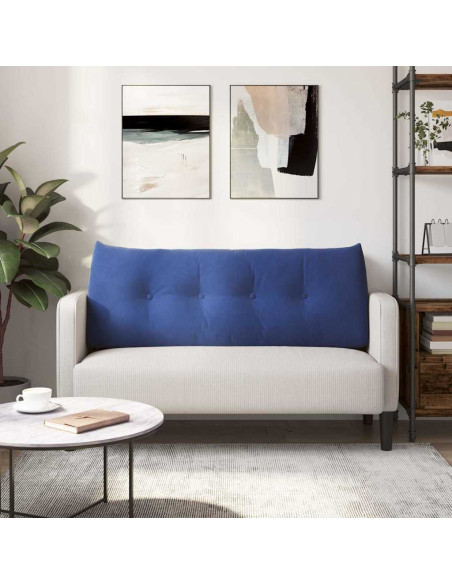 Cuscino per Schiena Blu Polizia 120 x 24 x 50 cm Velluto