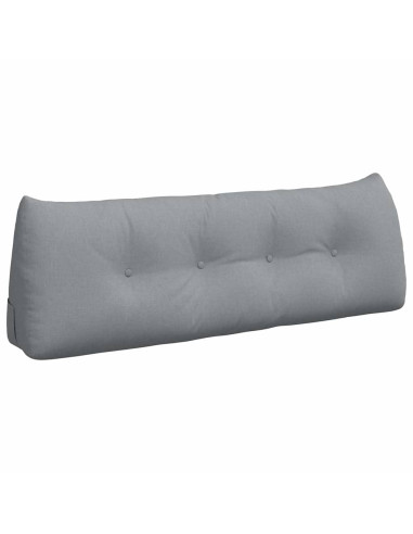 Cuscino per Schiena Grigio chiaro 140 x 24 x 50 cm Tessuto